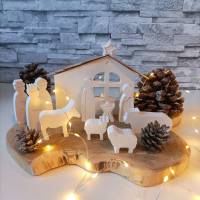Krippe modern – Handgefertigte Raysin Weihnachtskrippe für stilvolle Feste