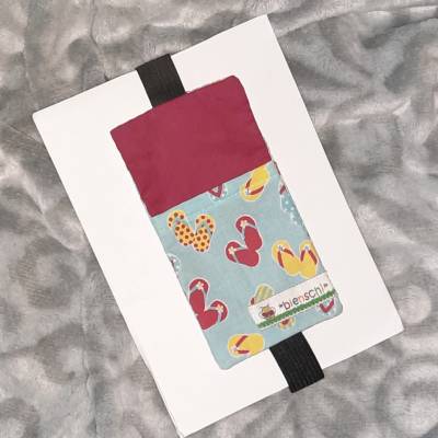 PERSONALISIERBAR! Lesezeichen mit Einsteckfach, Gummiband. Zur Einschulung, für Lesenarren, Bücherwürmer, Urlaubsreise