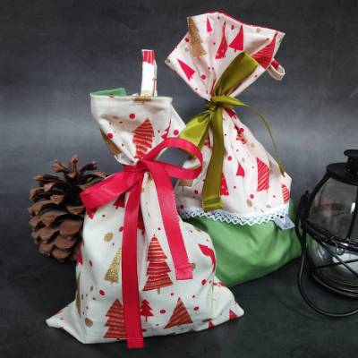 Nikolaussack / Geschenkebeutel CHRISTMASTREE 2er Set - Weihnachten, Advent | RÄUBERKIND