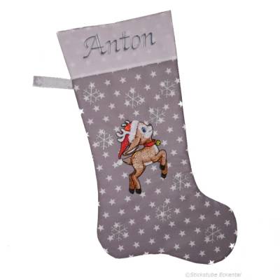 Nikolausstiefel mit Name Anton