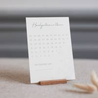 Countdown Hochzeit | Tage bis zur Hochzeit zählen | Karten zum Abhaken | boho | Postkarte | Kartenständer | Tischdeko