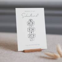 Countdown Schule | 10 Wochen bis zur Einschulung | Karte zum Ausmalen | Tischdekoration | Bald Schulkind | Schulstart