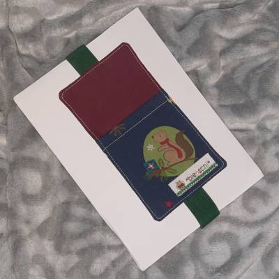 PERSONALISIERBAR! Lesezeichen mit Einsteckfach, Gummiband. Zur Einschulung, für Lesenarren, Bücherwürmer, Urlaubsreise