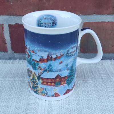 Vintage Kaffeebecher - Weihnachten - Glühweinbecher