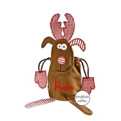 Elchbeutel personalisiert Mädchen Junge Nikolausbeutel Nikolaus Geschenk Geschenkverpackung 