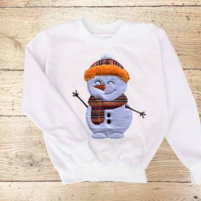 Stickdatei Doodle Schneemann Weihnachten Set – 3 Größen, inkl. Anleitung | Design-by-Jasmina