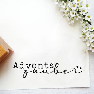 Stempel "Adventszauber" für kleine Weihnachtsgeschenke oder Weihnachtskarten