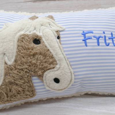 Hobby Horsing Pferdekissen Namenskissen Taufkissen Kuschelkissen Kindergartenkissen Geburtsgeschenk Pferd Pferdchen Pony