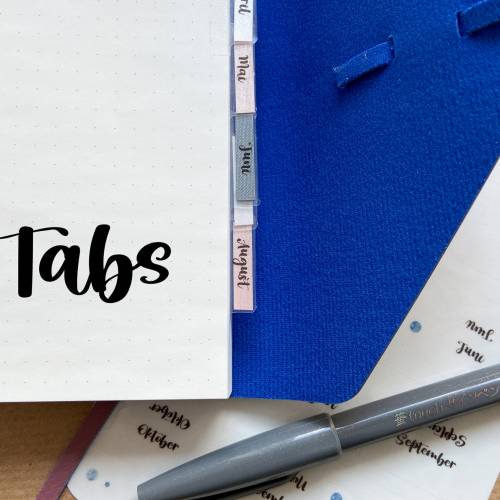 Sticker | transparente Tabs | Aufkleber Bulletjournal | Journal Sticker | Register | Index