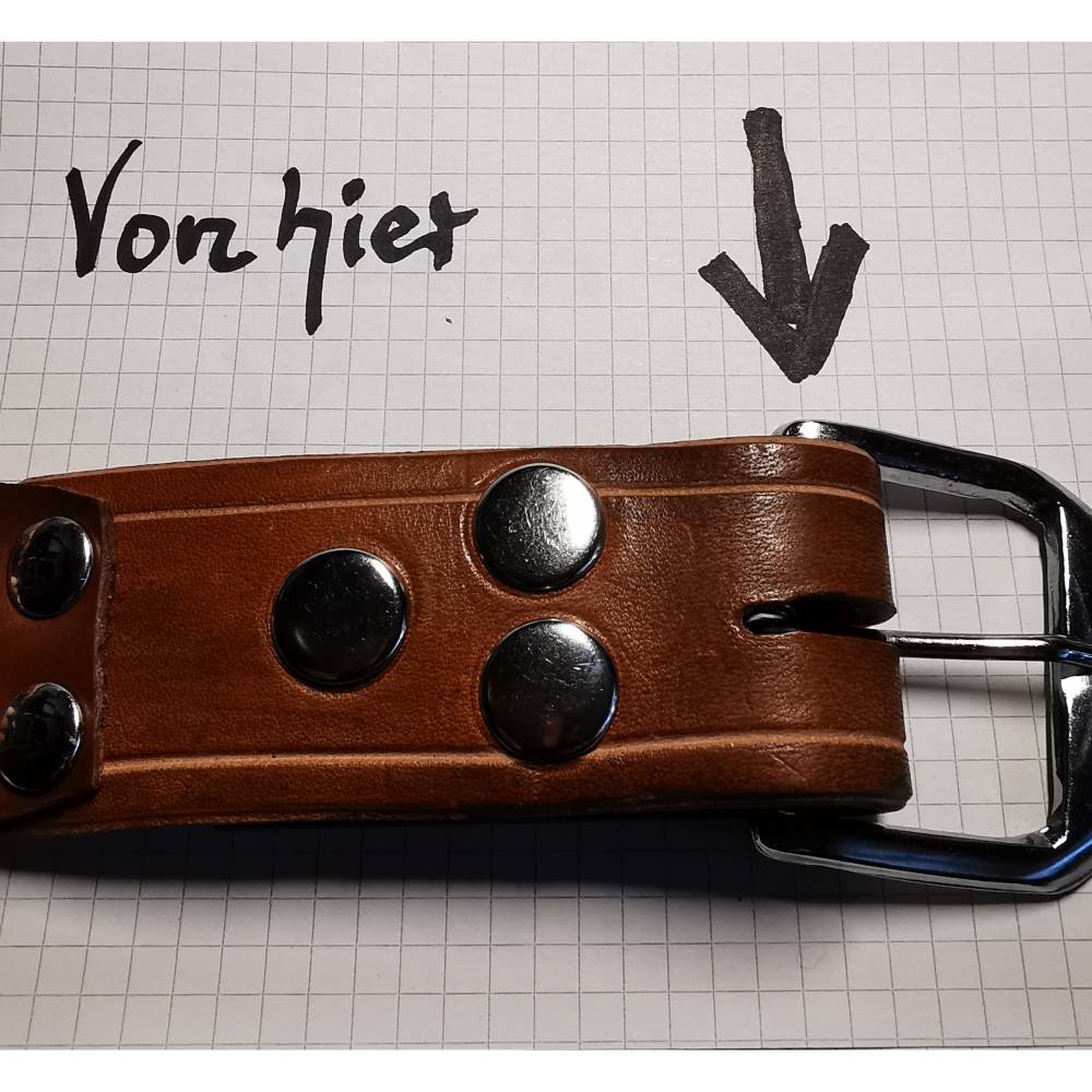 Ledergürtel, Bucklegürtel, 5-reihig, auch Wechselgürtel genannt, im Western-Stil (GÜ 28) Bild 6