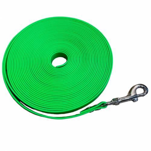 Schleppleine neongrün, 16 mm breit aus Coated Webbing ab 12,- Euro von AlsterStruppi, Länge nach Wunsch