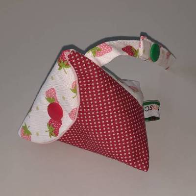 Schnullertasche mit Druckknopf, Pyramidentasche