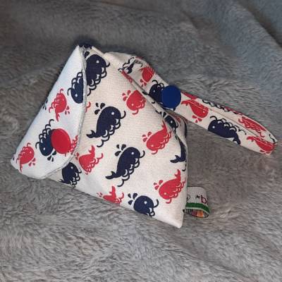Schnullertasche mit Druckknopf, Pyramidentasche