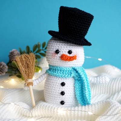 Häkelanleitung Schneemann Finni - PDF Datei