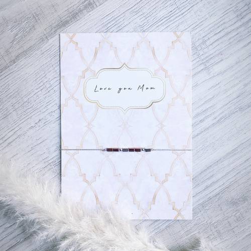 Valentinstag Geschenk | Armband mit Morsecode Mama und Karte | Muttertag