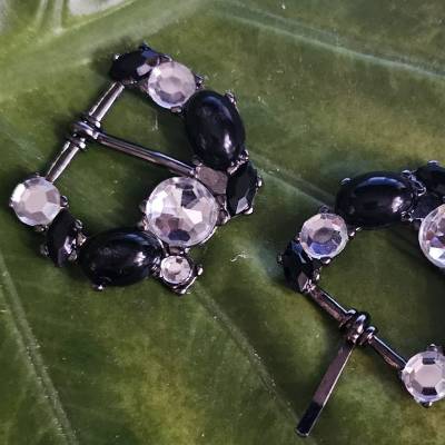 Modische Dornschnalle für Damen – Gürtelschließe (GG20), Gunmetall, 20 mm