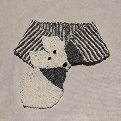 Schal "Fuchs" gestrickt für Kinder