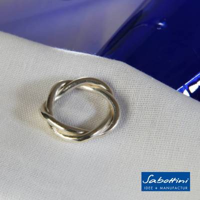 Fingerring "Tauwerk“ (klein), wie ineinander verschlungenen Taue