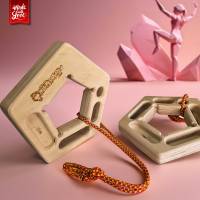 Fingertrainer Klettern aus Holz, portables Hangboard 2er Set, Pocket Trainer mit Kordel für Bouldern und Training