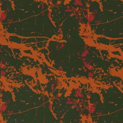 Sweat Kuschelsweat Montreal angeraut  abstrakt, dunkelgrün Oeko-Tex Standard 100 (1m/19,00€)