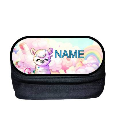 Alpaka Stiftebox personalisiert | Stiftetui mit Namen | Schlampermäppchen | Stiftemäppchen
