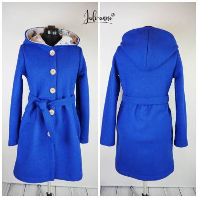 Damen Walk Mantel / Jacke "Jumi" Royalblau Blau 