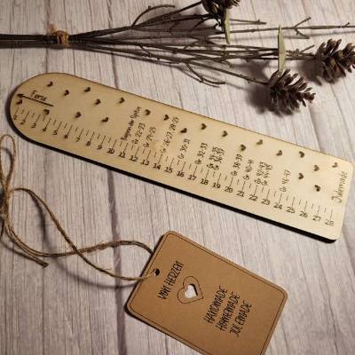 Sockenlineal Lasercut Datei im Format SVG