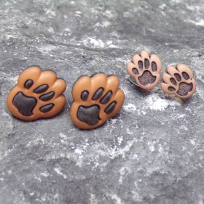 Mini Pfoten Ohrstecker  Hund Katze Tier
