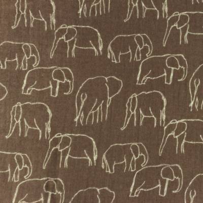 Musselin Elefanten Snoozy Fabrics Mauve Oeko-Tex Standard 100 (1m/10,00 €)