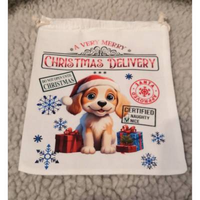 Baumwollsäckchen mit Folie bedruckt 20x 24cm