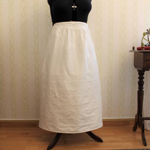 Schnurunterrock Biedermeier – Corded Petticoat aus Baumwolle für viktorianische Mode