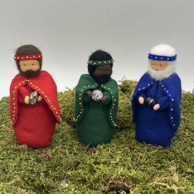 Heilige drei Könige - klein - Jahreszeitentisch - Krippenfiguren  - Winter - Weihnachten 