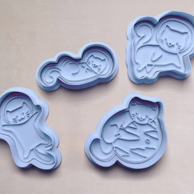 Katzen Keksausstecher | Space Cats | Cookie Cutters | Ausstechform | Keksform | Plätzchenform | Plätzchenausstecher