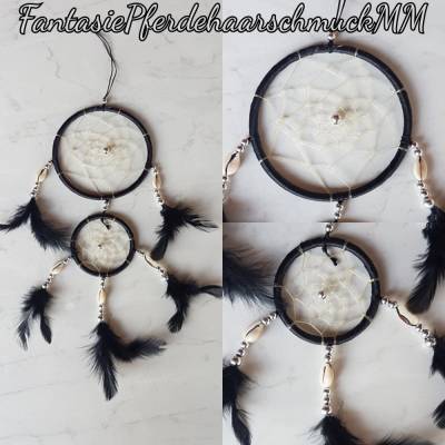 Pferdehaar Traumfänger geknüpft aus Schweifhaar Pferdehaar Schmuck Dreamcatcher 