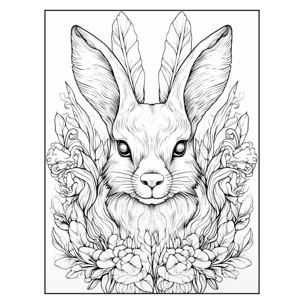 Winter Wild Tiere 200 Seiten PDF Malbuch Teil 2 Erwachsene Kinder Download Bild 9