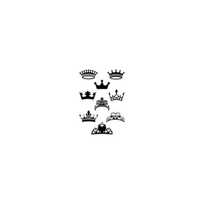 Transparente Stempel Kronen