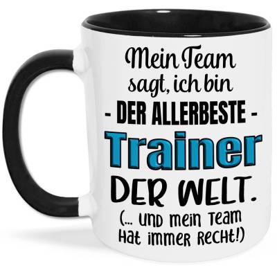 Bester Trainer Geschenk Tasse - Weihnachten, Geburtstag, Saison-Ende, Dankeschön Coach Geschenk Kaffeetasse
