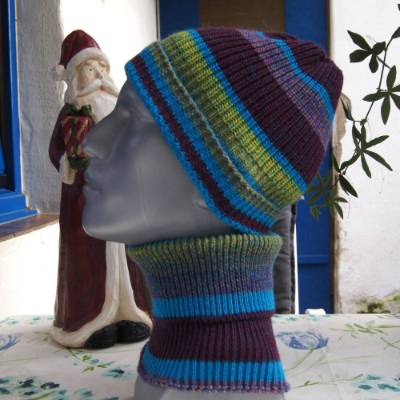 Set Kragenschal mit Mütze  Unisex