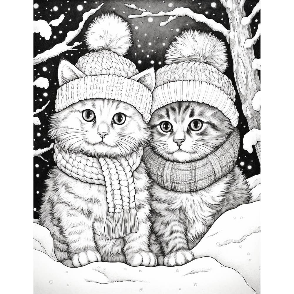 Süßes Katzen Malbuch 150 Seiten Teil 3 Erwachsene Kinder PDF Download Bild 9