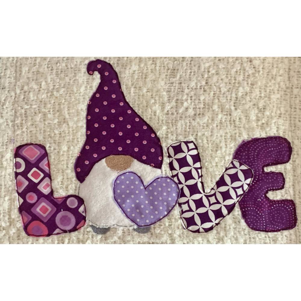 Stickdatei Doodle Wichtel in Love mit Herz  Set 907 Bild 3