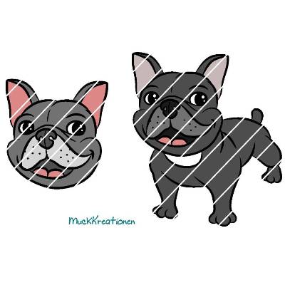 Plottdatei Französische Bulldogge Frenchi Bully Hund Dog