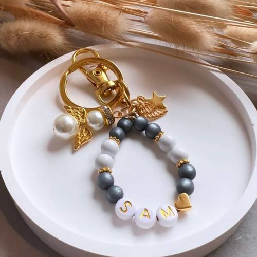 Schlüsselanhänger mit Name | Sternenkind  Schutzengel | Geburt | Geschenk |