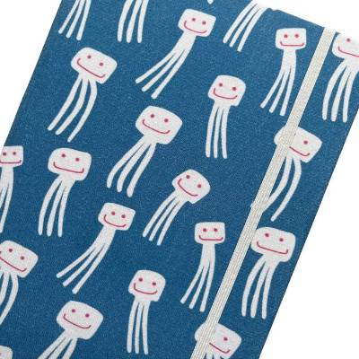 Notizbuch Reisetagebuch "Happy Jellyfish" Qualle Strand Sommer Meer Urlaub