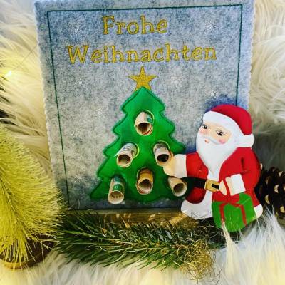 Stickdatei Weihnachten Geldbaum – Geldgeschenke kreativ verpacken Set 910 von Design-by-Jasmina