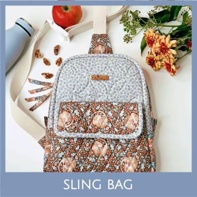 Sling Bag, Tasche für den Alltag - mit 7 optionalen Fächern - Schnittmuster