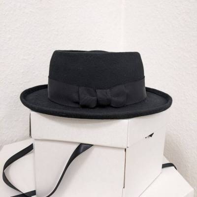Filzhut Porkpie Schwarz Unisex