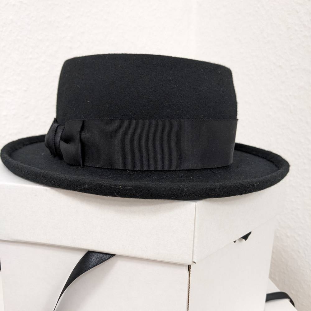 Filzhut Porkpie Schwarz Unisex Bild 4