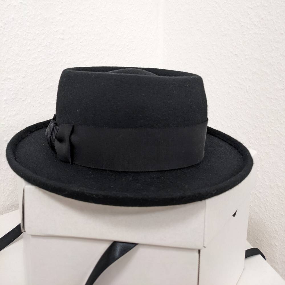 Filzhut Porkpie Schwarz Unisex Bild 5