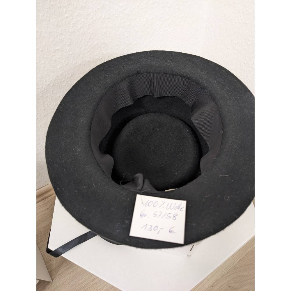 Filzhut Porkpie Schwarz Unisex Bild 8