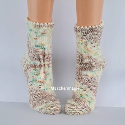 Socken Strümpfe Wollsocken Kuschelsocken handgestrickt 40/41